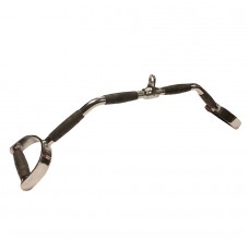 Myo Lat Pulldown Bar with Parallel Hand Grips 80cm PU Grips Cable Attachment