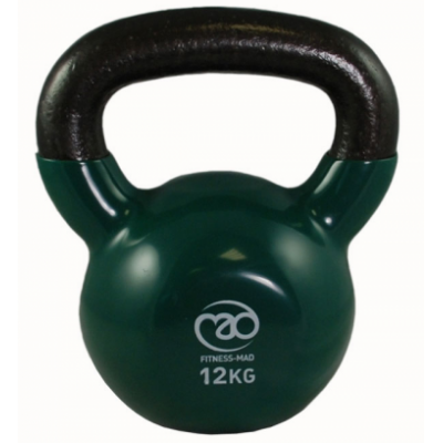Fitness Mad 12Kg Kettlebell - Green