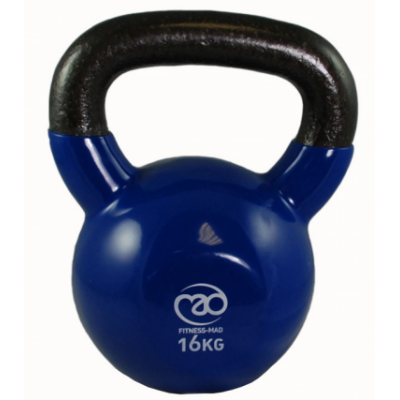Fitness Mad 16Kg Kettlebell - Blue
