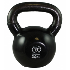 Fitness Mad 24Kg Kettlebell - Black