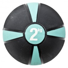 Fitness Mad 2Kg  Medicine Ball - Green Stripe