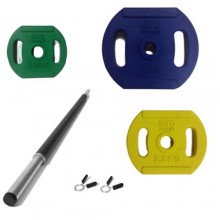 *NEW STYLE* MYO Strength - Studio Rep Set (2 x 1.25kg, 2 x 2.5kg, 2 x 5kg, 1 x Bar, Spring collars)