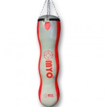 *Just Arrived* Myo - Triple Punch Bag Grey/Red Leather