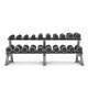 Jordan Cast Dumbbells Sets - 2.5-25kg (2.5kg increments / 10 pairs) and 10 pair rack