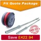 Olympic Bars and Bumper Plate Set