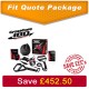 Set of 6 Cross Core 180 and wall Mounted Pull-up Bars