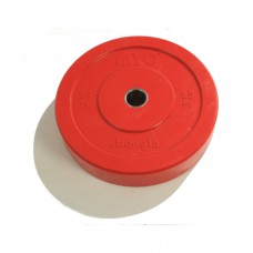 MYO - 25KG Red Olympic Coloured Solid Rubber Bumper Plates